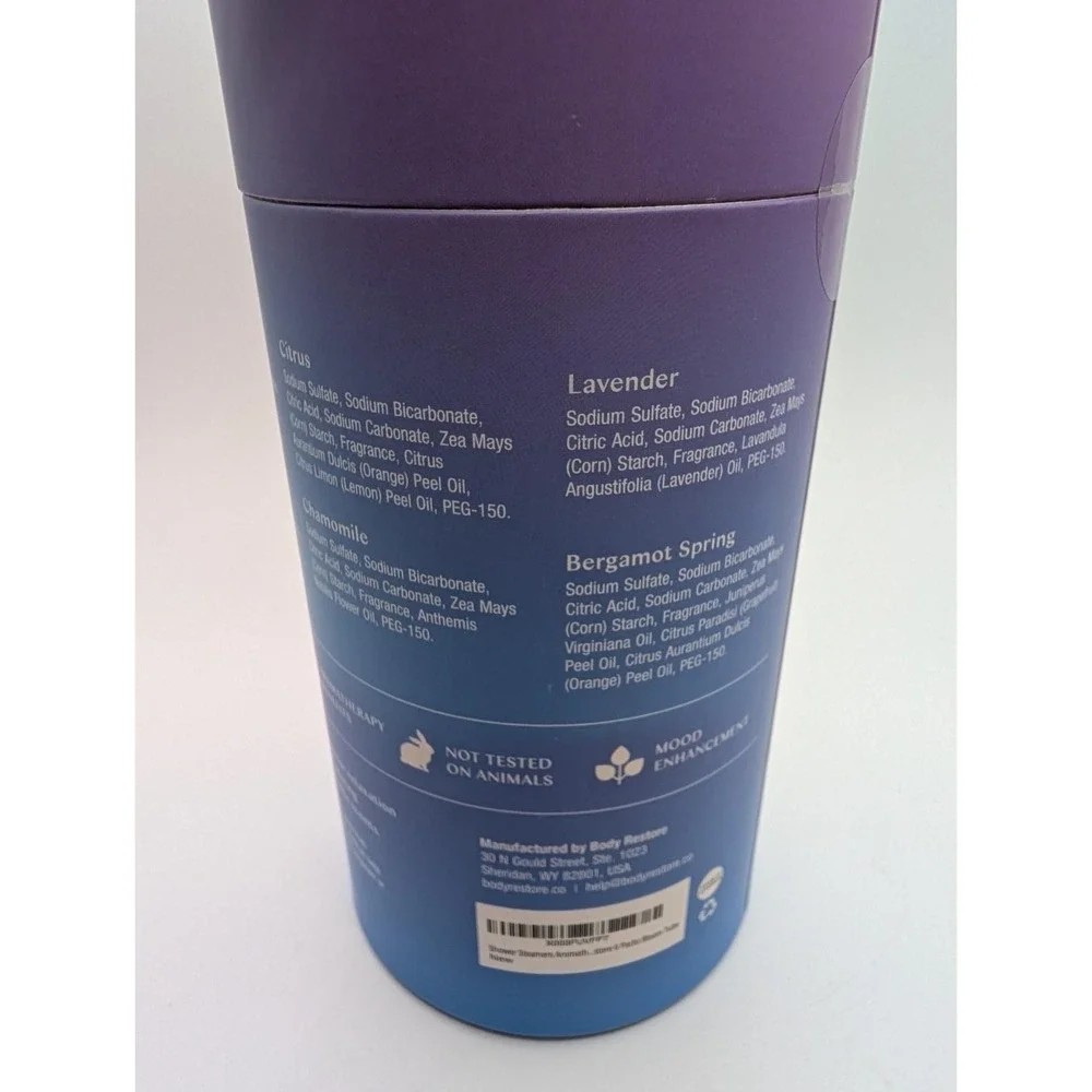 Body Restore Bloom Shower Steamers Spring Botanicals Scents 6 Tablets 5.3 oz New